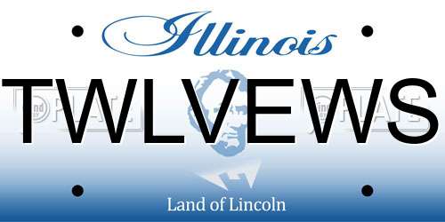 TWLVEWS Illinois License Plate