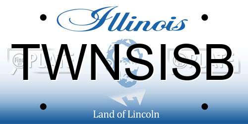 TWNSISB Illinois License Plate