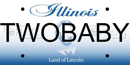 TWOBABY Illinois License Plate