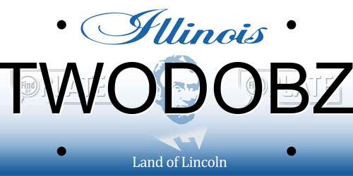 TWODOBZ Illinois License Plate