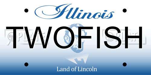 TWOFISH Illinois License Plate