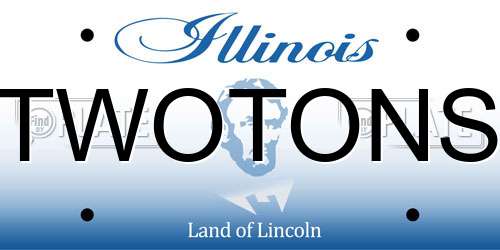 TWOTONS Illinois License Plate