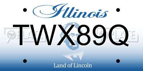 TWX89Q Illinois License Plate