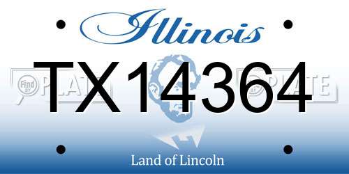 TX14364 Illinois License Plate