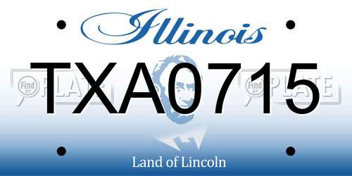 TXA0715 Illinois License Plate