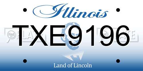 TXE9196 Illinois License Plate