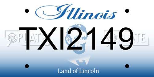 TXI2149 Illinois License Plate
