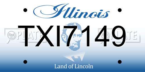 TXI7149 Illinois License Plate