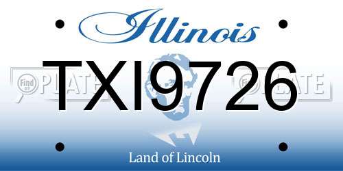 TXI9726 Illinois License Plate