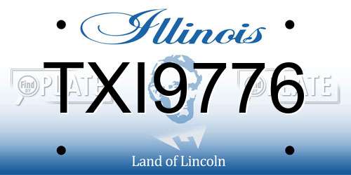 TXI9776 Illinois License Plate