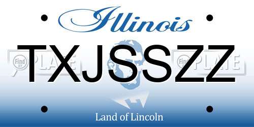 TXJSSZZ Illinois License Plate