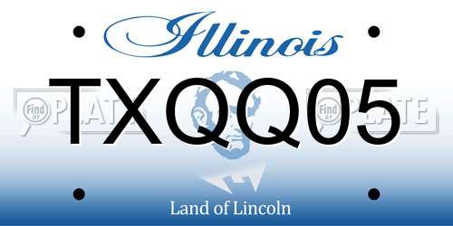 TXQQ05 Illinois License Plate