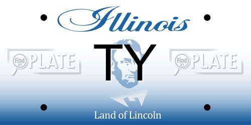 TY Illinois License Plate