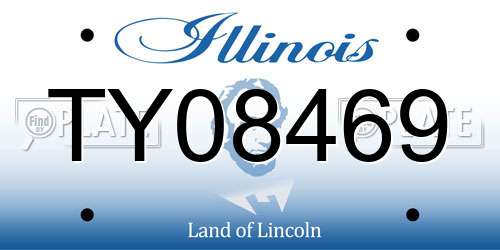 TY08469 Illinois License Plate