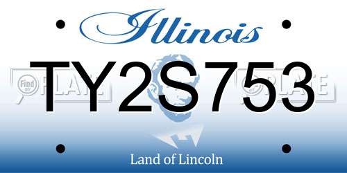 TY2S753 Illinois License Plate