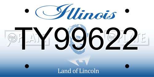 TY99622 Illinois License Plate