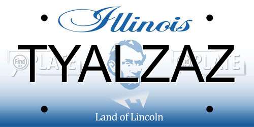 TYALZAZ Illinois License Plate