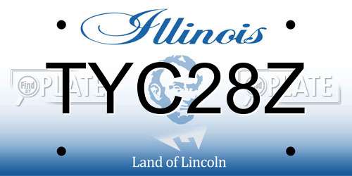 TYC28Z Illinois License Plate