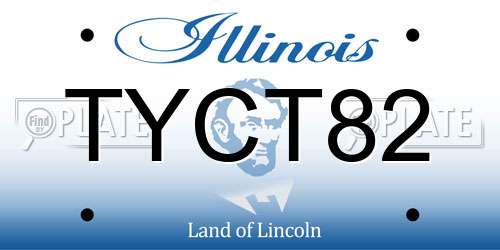 TYCT82 Illinois License Plate