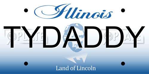 TYDADDY Illinois License Plate