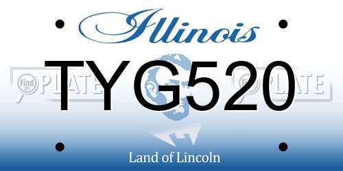 TYG520 Illinois License Plate