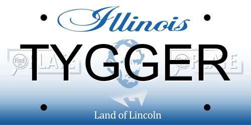 TYGGER Illinois License Plate