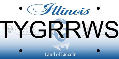 TYGRRWS Illinois License Plate