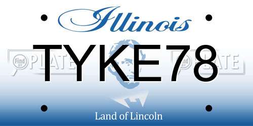 TYKE78 Illinois License Plate