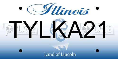 TYLKA21 Illinois License Plate