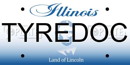TYREDOC Illinois License Plate