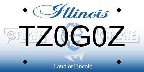 TZ0G0Z Illinois License Plate
