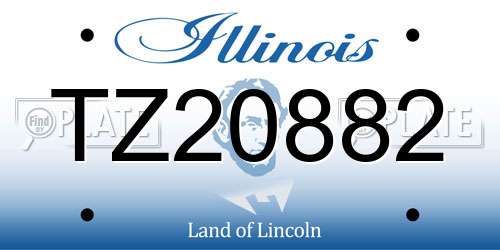 TZ20882 Illinois License Plate