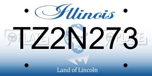 TZ2N273 Illinois License Plate