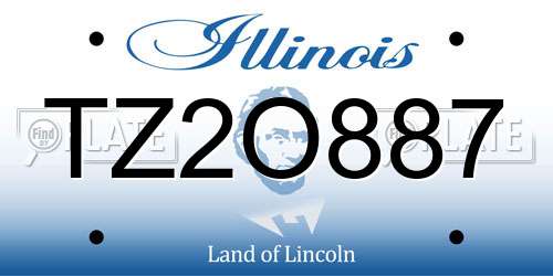 TZ2O887 Illinois License Plate