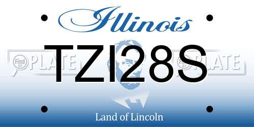 TZI28S Illinois License Plate