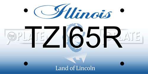 TZI65R Illinois License Plate