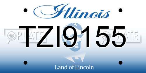 TZI9155 Illinois License Plate