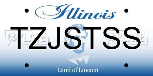 TZJSTSS Illinois License Plate