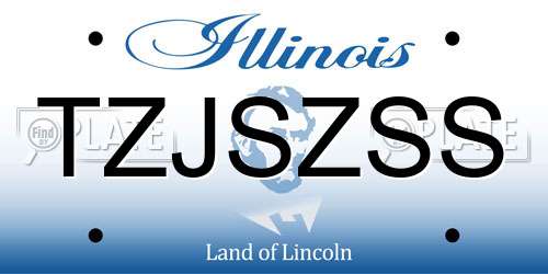 TZJSZSS Illinois License Plate