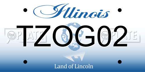 TZOG02 Illinois License Plate