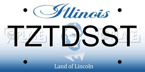 TZTDSST Illinois License Plate