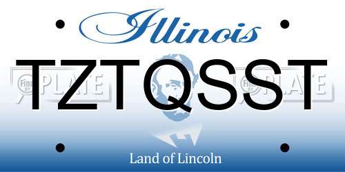 TZTQSST Illinois License Plate