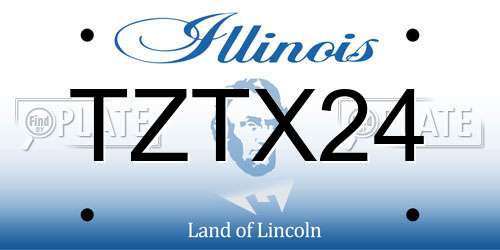 TZTX24 Illinois License Plate