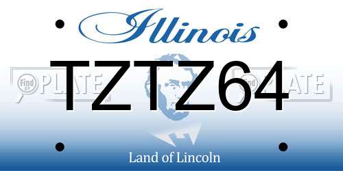 TZTZ64 Illinois License Plate