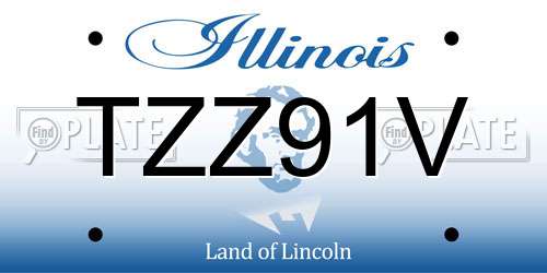 TZZ91V Illinois License Plate