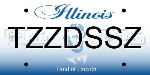 TZZDSSZ Illinois License Plate
