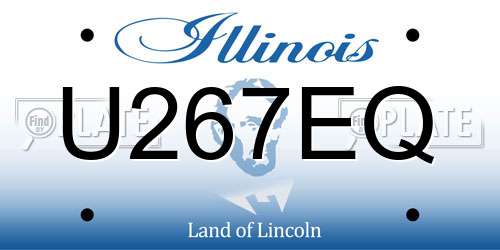 U267EQ Illinois License Plate