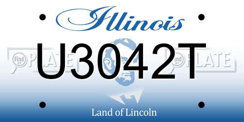 U3042T Illinois License Plate