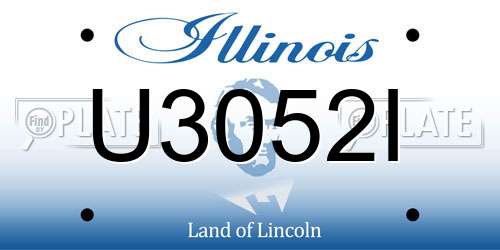 U3052I Illinois License Plate