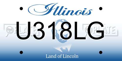 U318LG Illinois License Plate